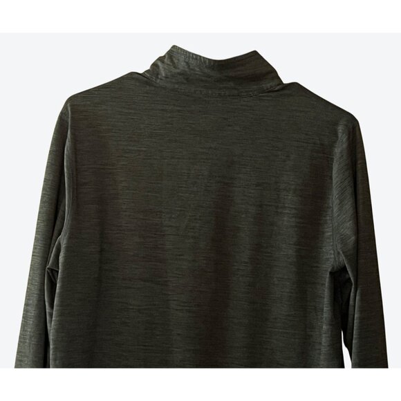 Vuori Men's Small Charcoal Gray Heathered Ease Performance Half Zip V221 - Picture 4 of 4